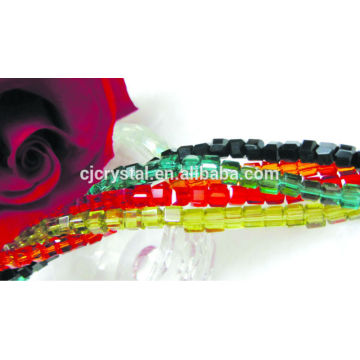 Wholesale square glass beads,cube crystal beads,beads